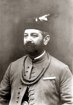 Bohumil Haman v sokolské uniformě