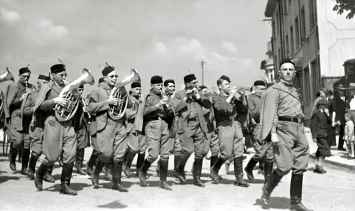Dechový orchestr sokolský, rok 1935